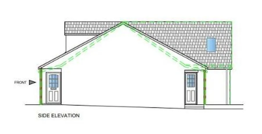 Side elevation drawing